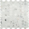 MSI Calacatta Gold Hexagon 12 in. x 12 in. x 10mm Polished Marble Mesh-Mounted Mosaic Tile (1 sq. ft.)