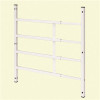 Segal Fixed Window Guard, 22 in. - 38 in. x 21-1/2 in., Steel, White, 4-Bar, NON-EGRESS