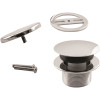 Westbrass 1-1/2 in. NPSM Coarse Thread Mushroom Tip-Toe Bathtub Drain with Illusionary Overflow Faceplate, Polished Chrome Westbrass 1-1/2 in. NPSM Coarse Thread Mushroom Tip-Toe Bathtub Drain with Illusionary Overflow Faceplate, Polished Chrome