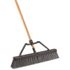 Libman 24 in. Rough Surface Industrial Push Broom with Brace and Handle