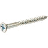 Everbilt #10 x 1 in. Zinc Plated Phillips Flat Head Wood Screw (100-Pack)