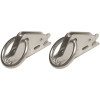 SNAP-LOC 2 in. Zinc-Plated Hook-Ring with 1-1/2 in. Opening to Connect E-Track to Straps (2-Pack)
