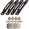 SNAP-LOC E-Track Single Strap Anchor in Black with Allen Screws (4-Pack)