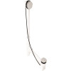 Westbrass 27 in. PVC Tubular Low Profile Cable Drive Drain Kit in Polished Chrome Westbrass 27 in. PVC Tubular Low Profile Cable Drive Drain Kit in Polished Chrome