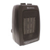 Comfort Zone 750/1,500-Watt Ceramic Electric Portable Heater with Thermostat and Fan in Black