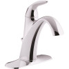 KOHLER Alteo Single Handle Single Hole Mid-Arc Water-Saving Bathroom Faucet in Polished Chrome
