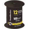 Southwire 100 ft. 12 Black Solid CU THHN Wire