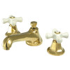 Kingston Brass 8 in. Widespread 2-Handle Mid-Arc Bathroom Faucet in Polished Brass