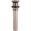 Glacier Bay 3 in. Brass Grid Drain in Brushed Nickel