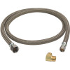 BrassCraft 1/2 in. FIP x 3/8 in. Compression x 48 in. Braided Polymer Dishwasher Connector with 3/8 in. Compression Elbow