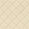 MSI Antique White Arabesque 10-1/2 in. x 15-1/2 in. x 8 mm Glossy Ceramic Mesh-Mounted Mosaic Wall Tile (11.7 sq. ft. /case)