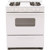 Premier 30 in. 3.91 cu. ft. Freestanding Battery Spark Ignition Gas Range in White