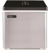 28 lb. of Ice a Day Countertop Clear Portable Ice Maker BPA Free Parts Perfect for Cocktails and Soda in Stainless Steel