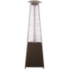 AZ Patio Heaters 38,000 BTU Commercial Hammered Bronze Quartz Tube Propane Patio Heater