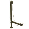 Kingston Brass Claw Foot 1-1/2 in. O.D. Brass Leg Tub Drain with Chain and Stopper in Oil Rubbed Bronze