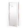Coastal Shower Doors Legend 27.625 in. to 28.625 in. x 64 in. Framed Hinged Shower Door in Chrome with Clear Glass