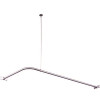 Kingston Brass 64 in. x 27 in. Corner Shower Rod in Chrome Kingston Brass 64 in. x 27 in. Corner Shower Rod in Chrome