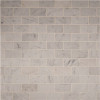 MSI Carrara White 12 in. x 12 in. x 10 mm Polished Marble Mesh-Mounted Mosaic Floor and Wall Tile (10 sq. ft. / case)