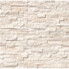 Arctic White Ledger Panel 6 in. x 24 in. Natural Marble Wall Tile (10 cases / 60 sq. ft. / pallet)