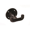 Design House Kimball Double Robe Hook in Satin Black Design House Kimball Double Robe Hook in Satin Black