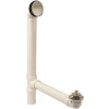 Westbrass Illusionary Overflow 12 in. x 4 in. Sch. 40 PVC Bath Drain Kit in Satin Nickel Westbrass Illusionary Overflow 12 in. x 4 in. Sch. 40 PVC Bath Drain Kit in Satin Nickel
