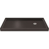 DreamLine SlimLine 34 in. D x 60 in. W Single Threshold Shower Base in Black Color with Right Hand Drain