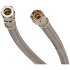 3/8 in. Compression x 3/8 in. OD Copper Tubing Coupling Fitting x 12 in. L Braided Stainless Steel Faucet Connector