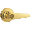 Kwikset Delta Polished Brass Keyed Entry Door Lever Featuring SmartKey Security Kwikset Delta Polished Brass Keyed Entry Door Lever Featuring SmartKey Security