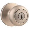 Kwikset Cove Satin Nickel Exterior Entry Door Knob