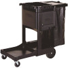 Rubbermaid 21.8 in. x 46 in. x 38 in. Executive Janitor Cleaning Cart