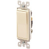 Leviton 120/277-Volt 15 Amp Decora 3-Way Residential Grade AC Quiet Rocker Switch, Light Almond