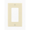 Leviton Decora 1-Gang Wall Plate, Light Almond