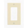 Leviton Decora 1-Gang Wall Plate, Light Almond