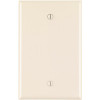 Leviton 1-Gang Midway Blank Nylon Wall Plate, Light Almond