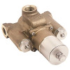 Symmons 1-1/2 in. Outlet x 1-1/4 in. Inlets Tempcontrol Thermostatic Mixing Valve, Rough Brass