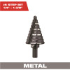 Milwaukee 1/4 in. - 1-3/8 in. #5 Black Oxide Step Drill Bit (10-Steps)