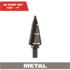 Milwaukee 1/2 in. - 1 in. #8 Black Oxide Step Drill Bit (9-Steps)