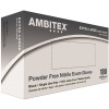 Ambitex X-Large Black 4 Mil Nitrile Exam Gloves Powder-Free (10-Case,100/Box)
