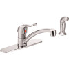 MOEN M-Dura Commercial Single-Handle Standard Kitchen Faucet with Side Sprayer in Chrome