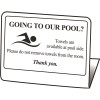 HY-KO "GOING TO THE POOL? TOWELS AT POOL FOR YOU" Easel (50 per Pack)