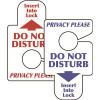 HY-KO Do Not Disturb/Privacy Please Door Insert (50 per Pack)