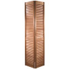Masonite 30 in. x 80 in. Smooth Full Louver Primed Solid Core Pine Bi-Fold Door