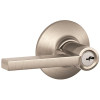Schlage LATITUDE ENTRY LEVER LOCKSET, SATIN NICKEL, C KEYWAY