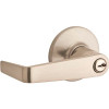 Kwikset Carson Satin Nickel Storeroom Keyed UL Door Lever