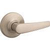 Kwikset Delta Satin Nickel Passage Hall/Closet Door Handle with Microban Antimicrobial Technology