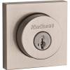 Kwikset 158 Square Contemporary Satin Nickel Single Cylinder Deadbolt Featuring SmartKey Security