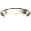 Monument 16-1/2 in. x 5-5/8 in. Led Flush Mount Ceiling in Fixture Brushed Nickel 22-Watt Led Integrated