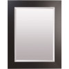 American Pride 26 in. x 36 in. Custom Select Framed Beveled Makeup Mirror in Satin Black