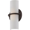 Glomar Mark 60-Watt Aged Bronze Integrated LED Sconce Glomar Mark 60-Watt Aged Bronze Integrated LED Sconce