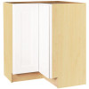 Hampton Bay Shaker Satin White Stock Assembled Lazy Susan Corner Base Kitchen Cabinet (28.5 in. x 34.5 in. x16.5 in.)